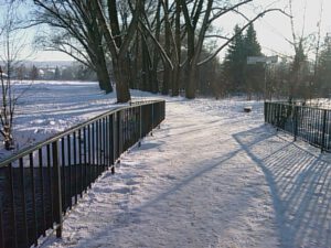 Winter 2009 an der Ilmbrücke Klostermühle